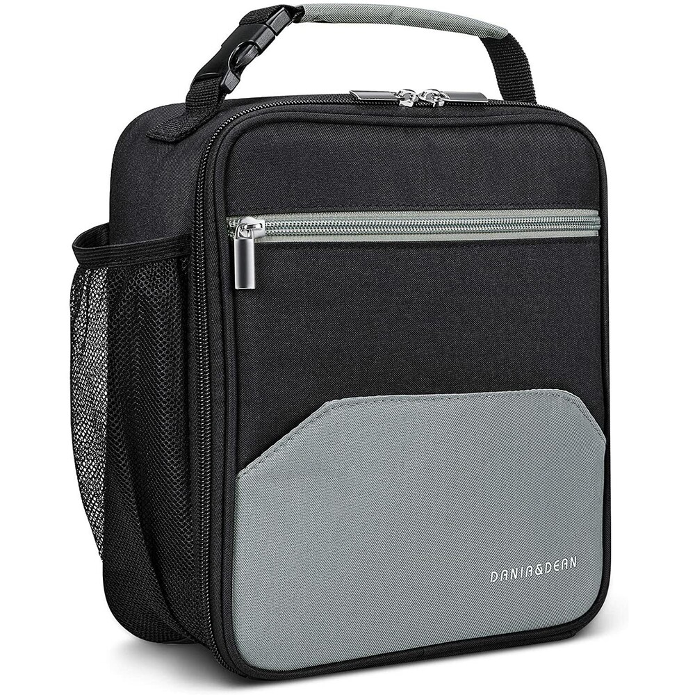 Kids Lunch Bags, Insulated & Reusable Mini Cooler Lunch Tote, Durable - Black